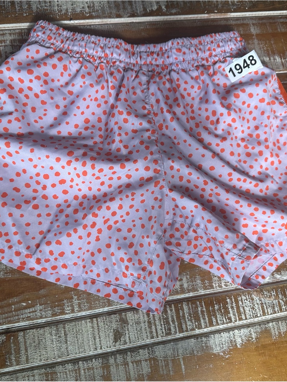 Nike Lilac Shorts with Coral Spot Print